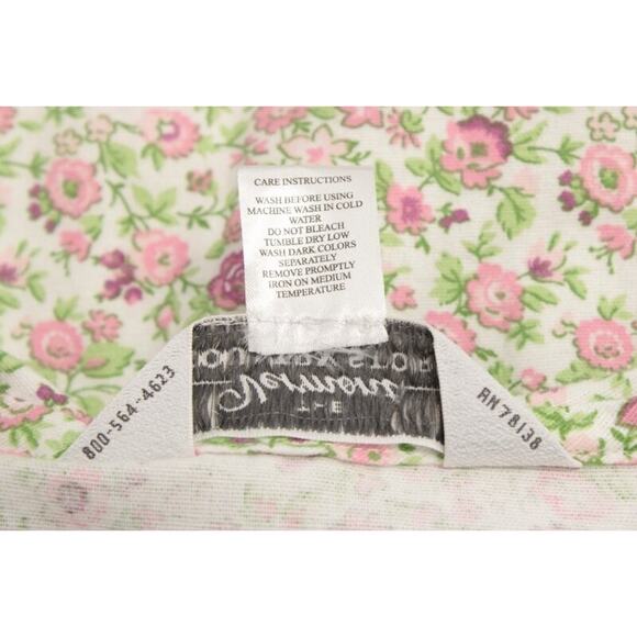 Vermont Country Store Floral Flannel Cotton Robe Womens M Pearl Snap Cozy Comfy - Picture 9 of 10